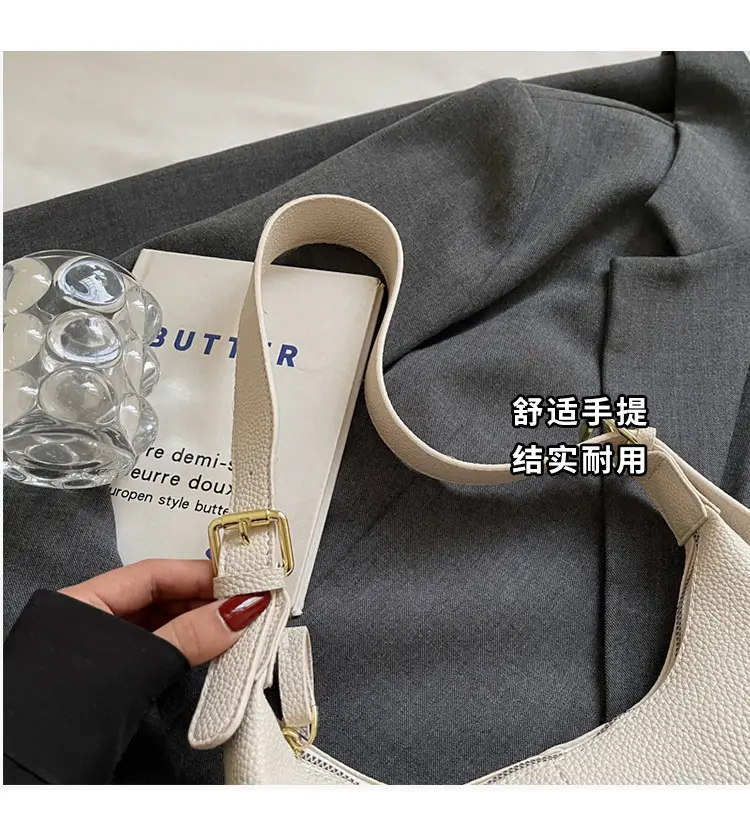 White Korean Style New Dumpling Bag for Women — feature 5