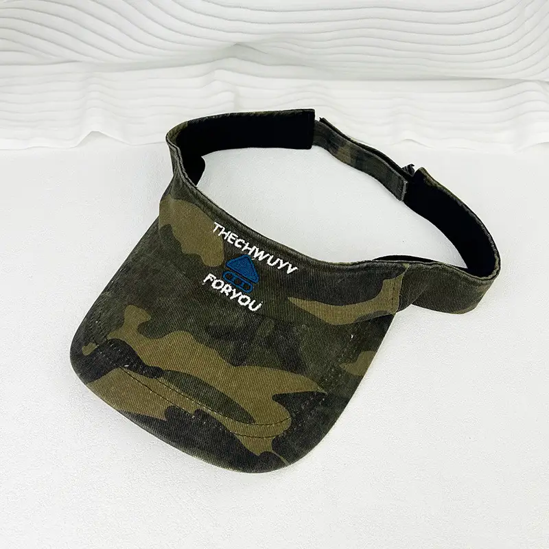 Women Camouflage Sun Hat Sweat Absorbent Topless Duck Hat - Image 6