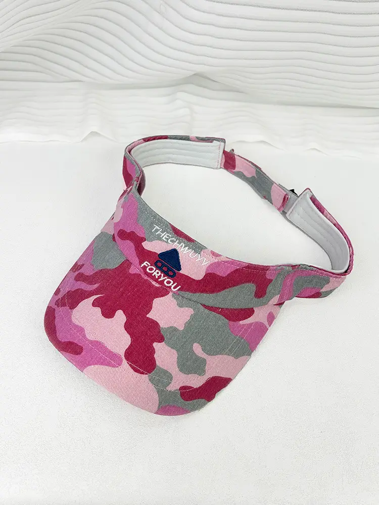 Women Camouflage Sun Hat Sweat Absorbent Topless Duck Hat — feature 4