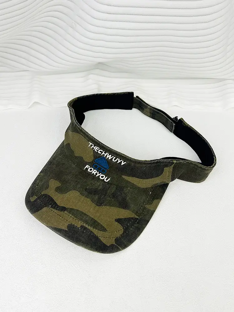 Women Camouflage Sun Hat Sweat Absorbent Topless Duck Hat — feature 5