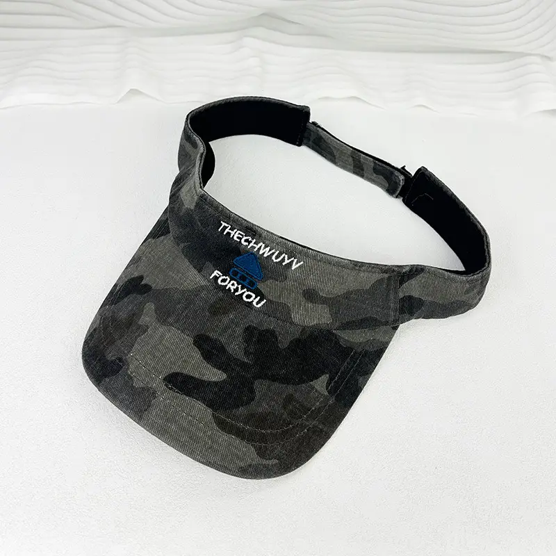 Women Camouflage Sun Hat Sweat Absorbent Topless Duck Hat - Image 2