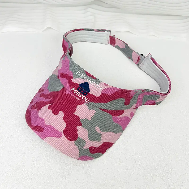 Women Camouflage Sun Hat Sweat Absorbent Topless Duck Hat - Image 4