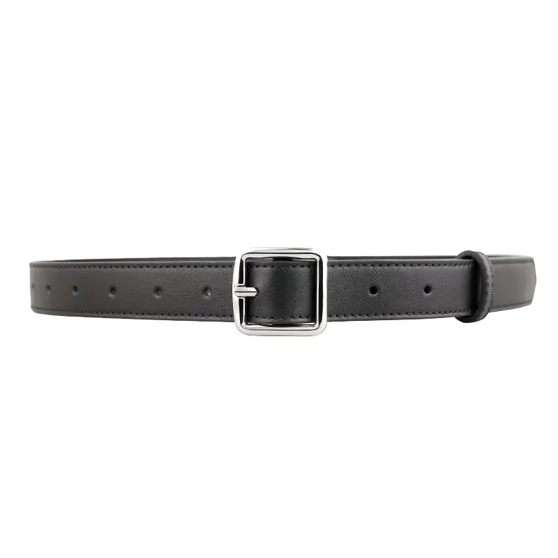 Women's First Layer Cowhide Belt with Square Pin Buckle - Image 8