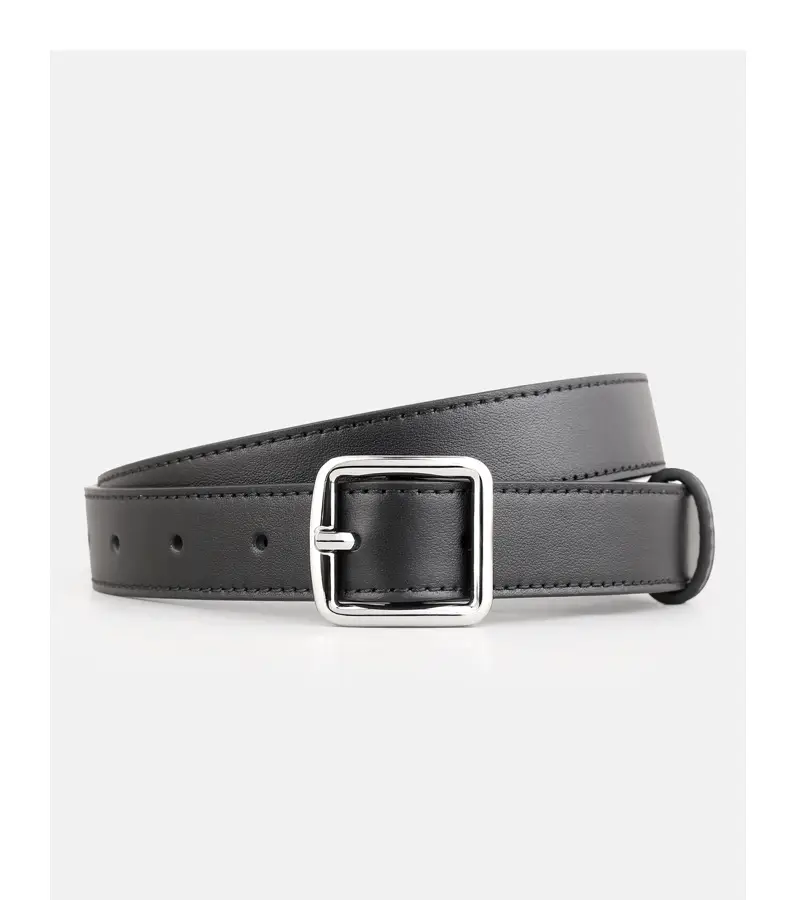 Women's First Layer Cowhide Belt with Square Pin Buckle — feature 16