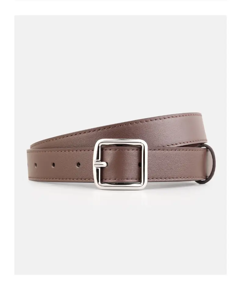Women's First Layer Cowhide Belt with Square Pin Buckle — feature 18