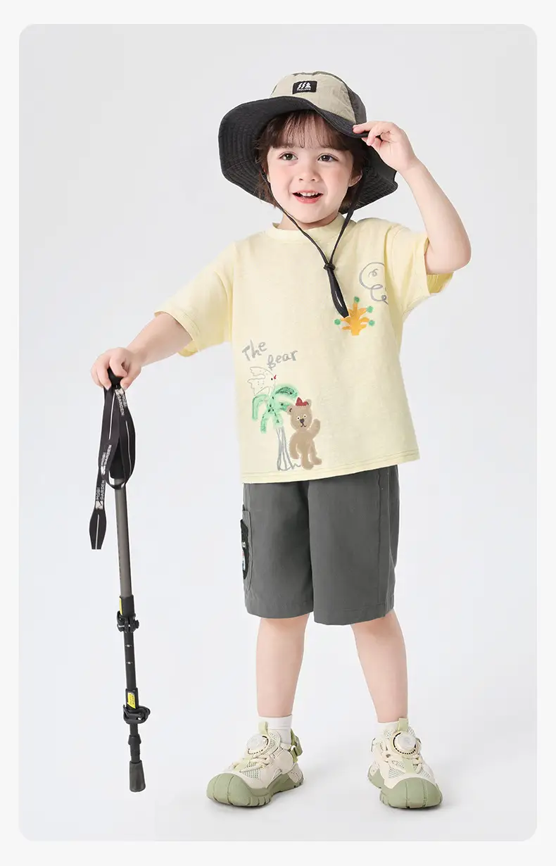 Right European Boys T-Shirt Grey Cotton Summer 2026 — feature 14