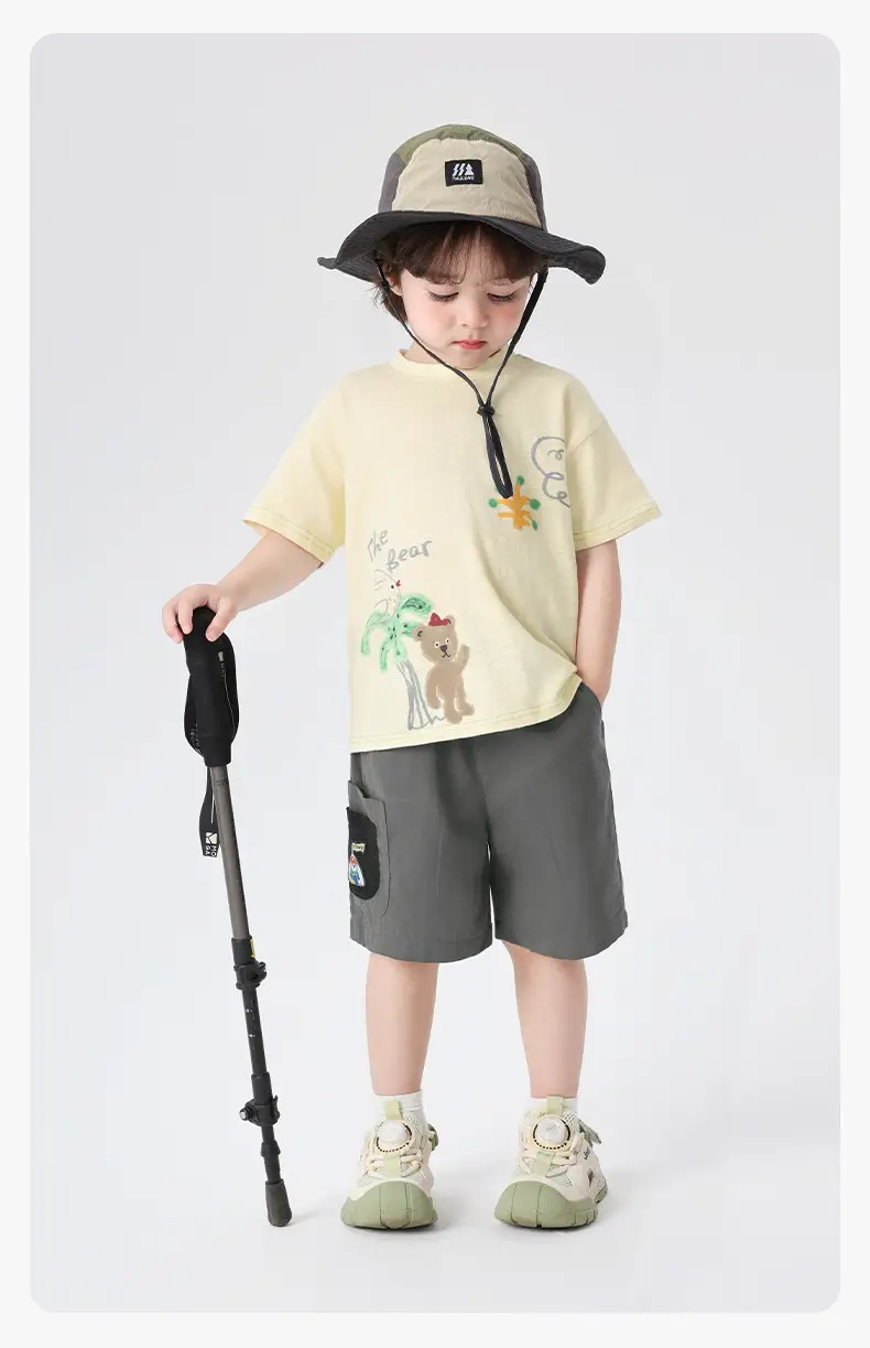 Right European Boys T-Shirt Grey Cotton Summer 2026 — feature 15
