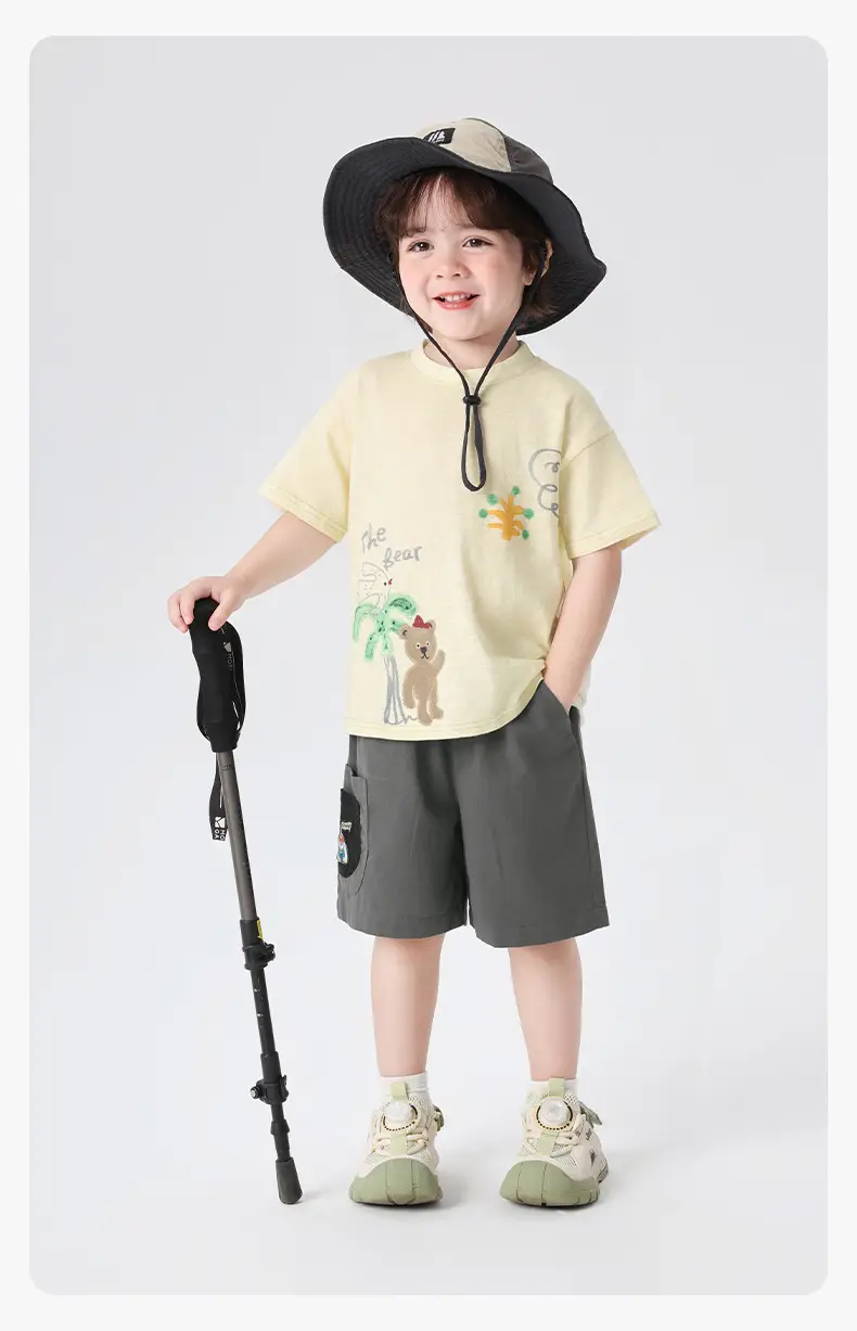Right European Boys T-Shirt Grey Cotton Summer 2026 — feature 16