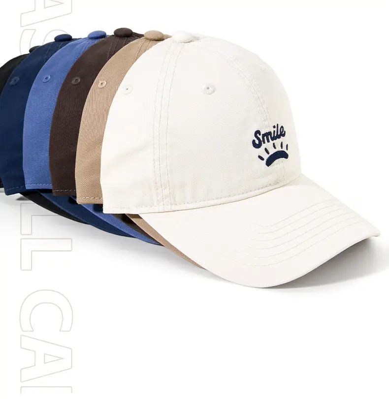 Women's Korean Style Sun Hat with "Smile" Embroidery — feature 10