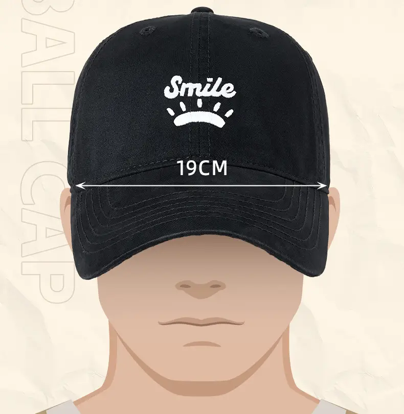 Women's Korean Style Sun Hat with "Smile" Embroidery — feature 16