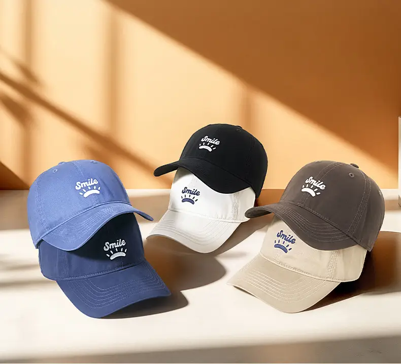 Women's Korean Style Sun Hat with "Smile" Embroidery — feature 19