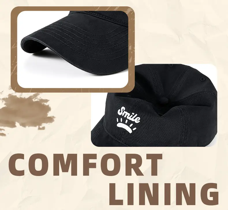 Women's Korean Style Sun Hat with "Smile" Embroidery — feature 25
