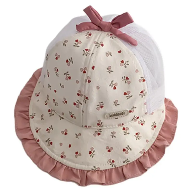 Baby Sun Hat with Mesh Cap & Strawberry Design - Image 8