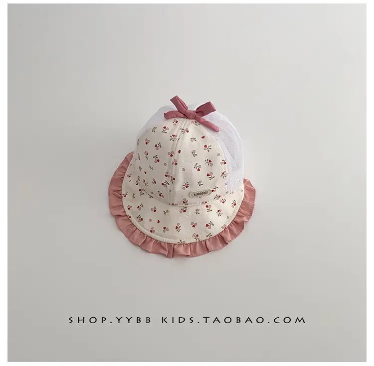 Baby Sun Hat with Mesh Cap & Strawberry Design — feature 12