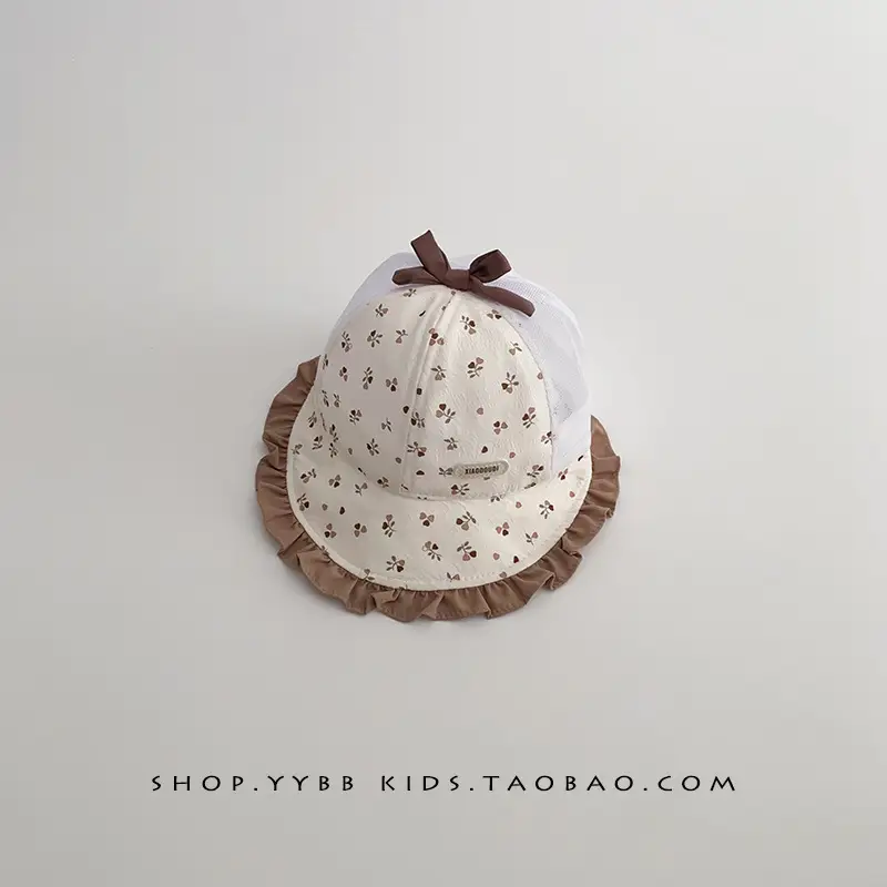 Baby Sun Hat with Mesh Cap & Strawberry Design - Image 3