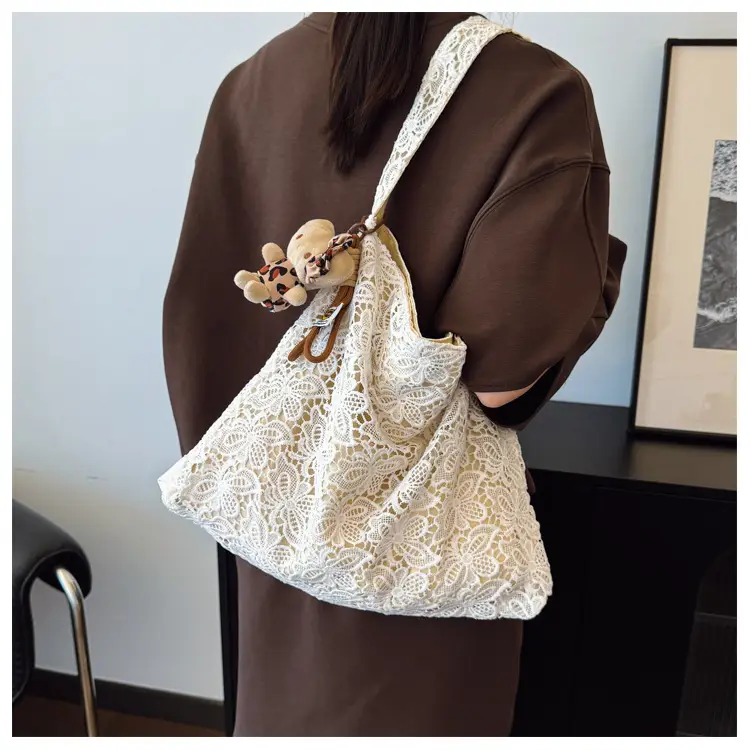 Water-Soluble Lace Shoulder Bag for Women — feature 10