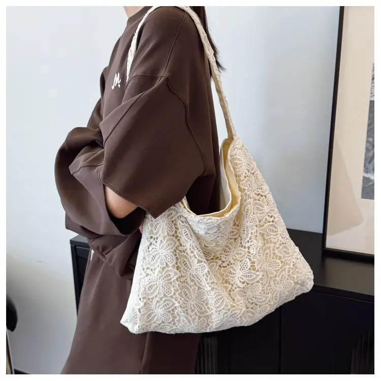 Water-Soluble Lace Shoulder Bag for Women — feature 12