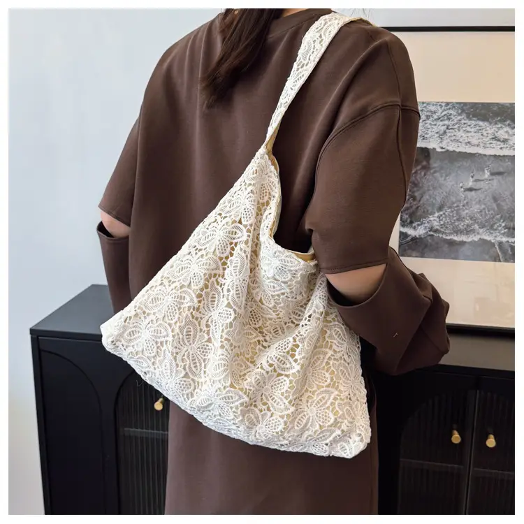 Water-Soluble Lace Shoulder Bag for Women — feature 13
