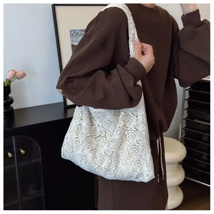 Water-Soluble Lace Shoulder Bag for Women — feature 14