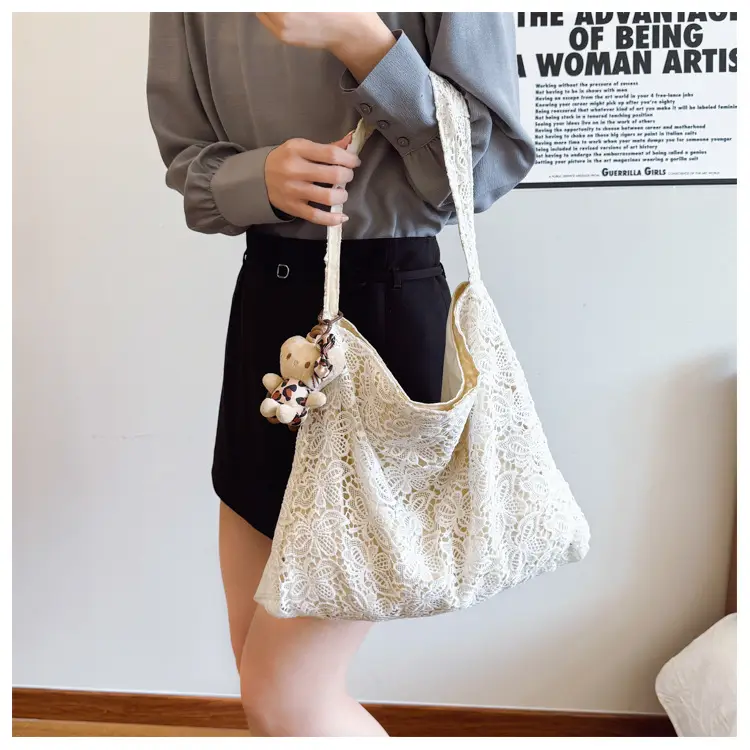 Water-Soluble Lace Shoulder Bag for Women — feature 16