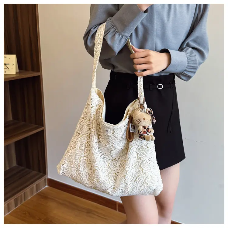 Water-Soluble Lace Shoulder Bag for Women — feature 18