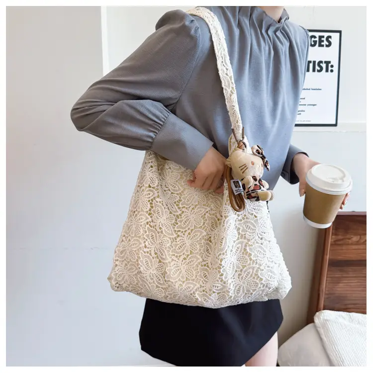 Water-Soluble Lace Shoulder Bag for Women — feature 19