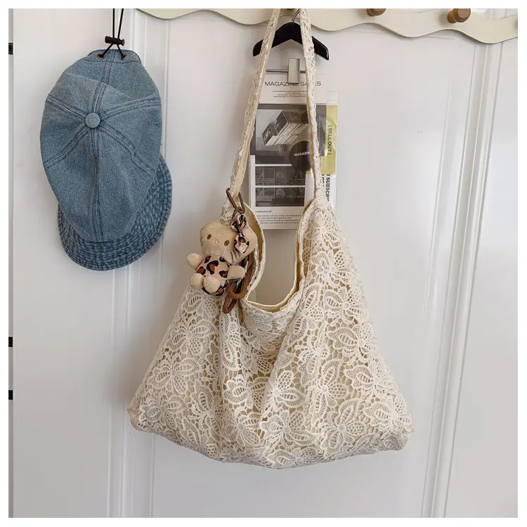 Water-Soluble Lace Shoulder Bag for Women — feature 20