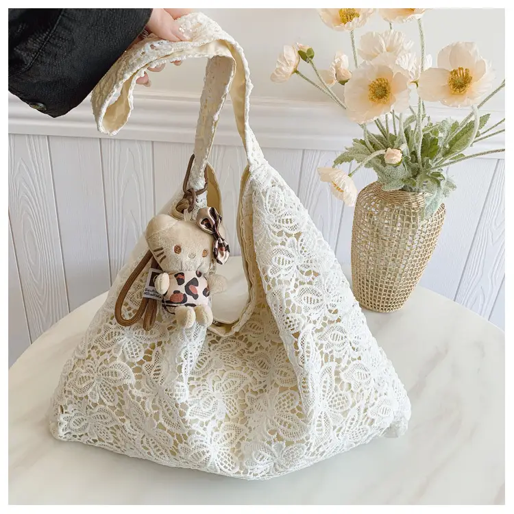 Water-Soluble Lace Shoulder Bag for Women — feature 22
