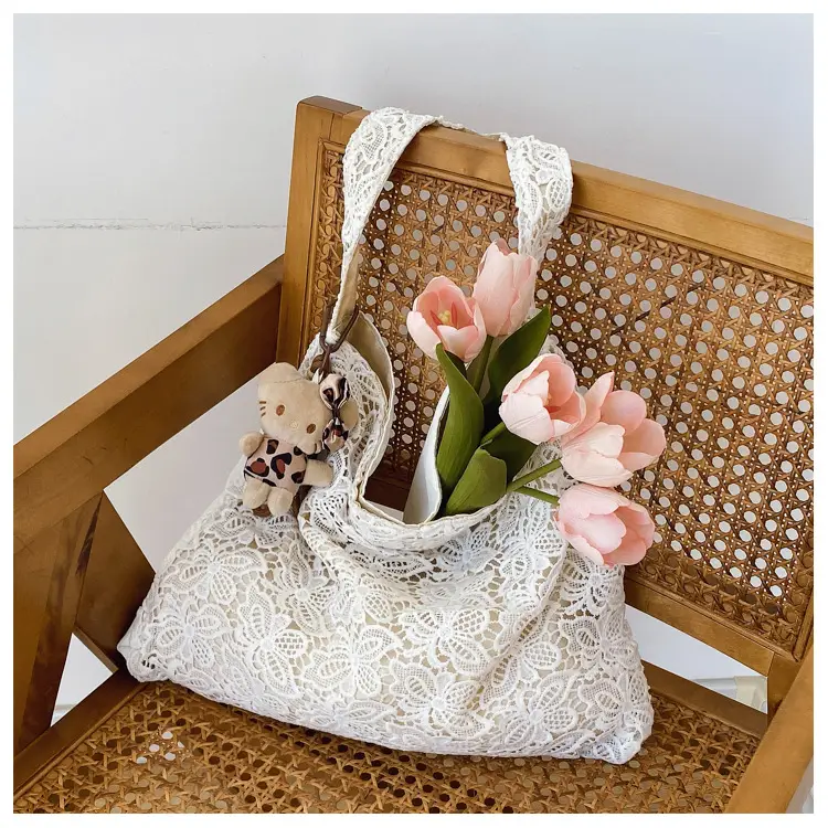 Water-Soluble Lace Shoulder Bag for Women — feature 24