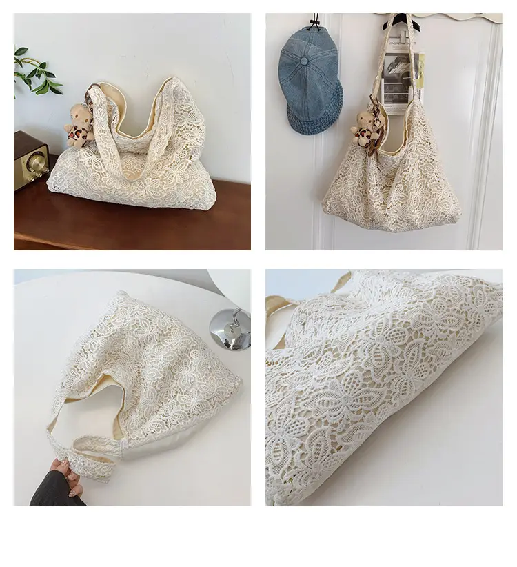 Water-Soluble Lace Shoulder Bag for Women — feature 9