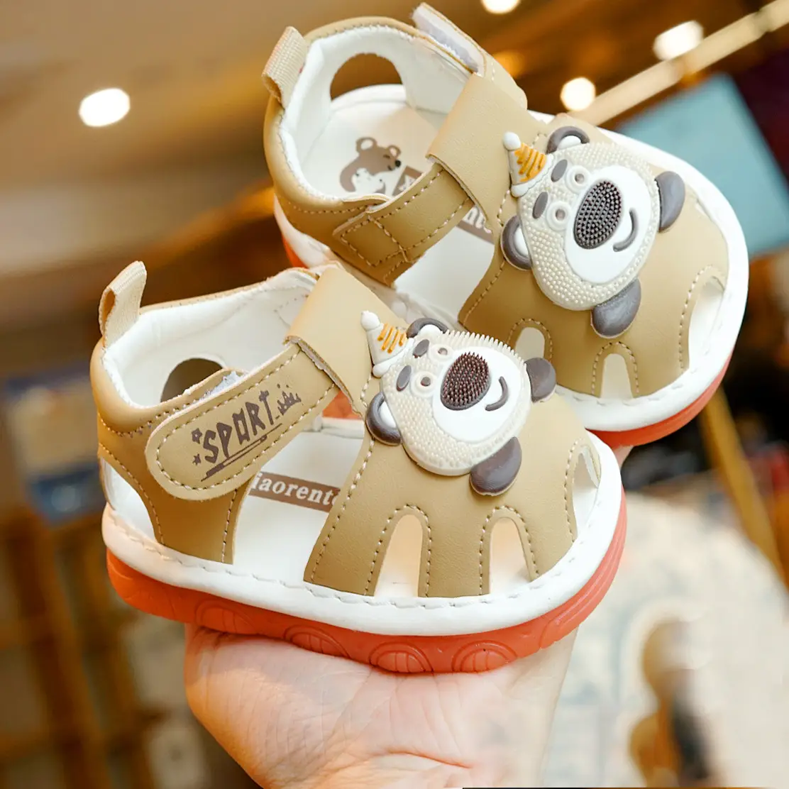 Toddler Cartoon Sandals 1-2Yr Soft Sole Non-Slip