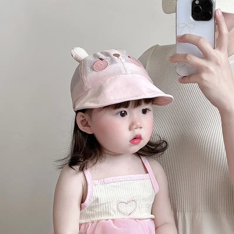 Baby Cartoon Sun Hat with Big Brim - Image 5