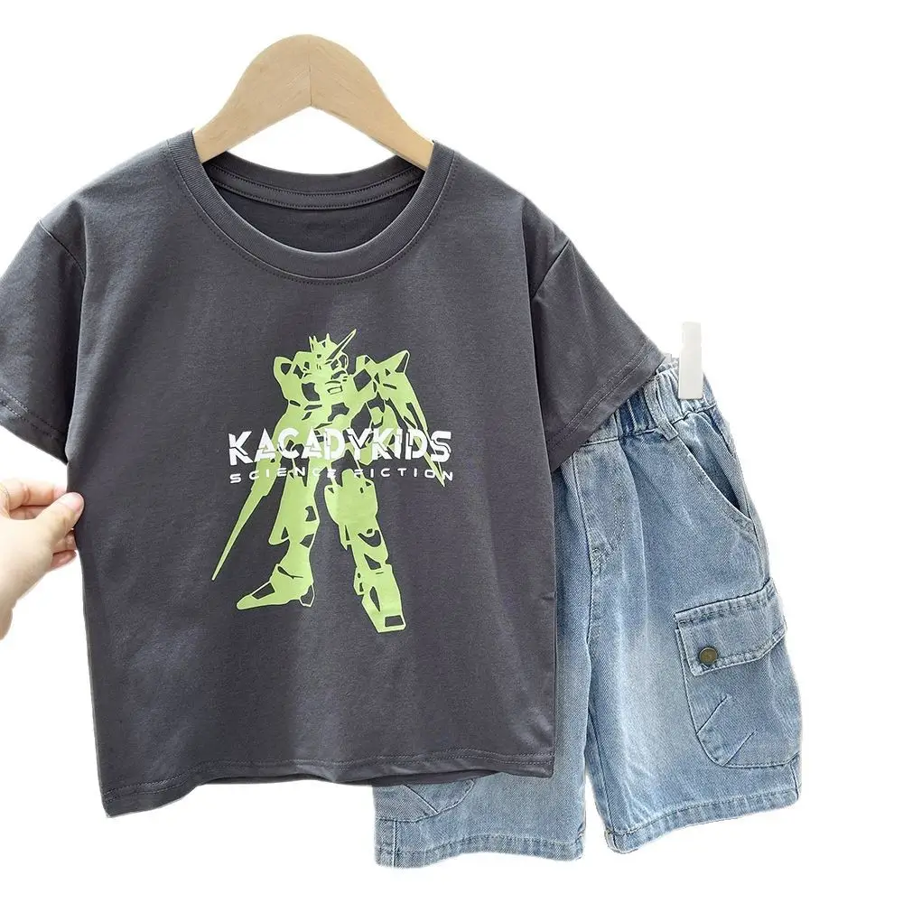 2025 Kids Cartoon Print T-Shirt White Short Sleeve - Image 7