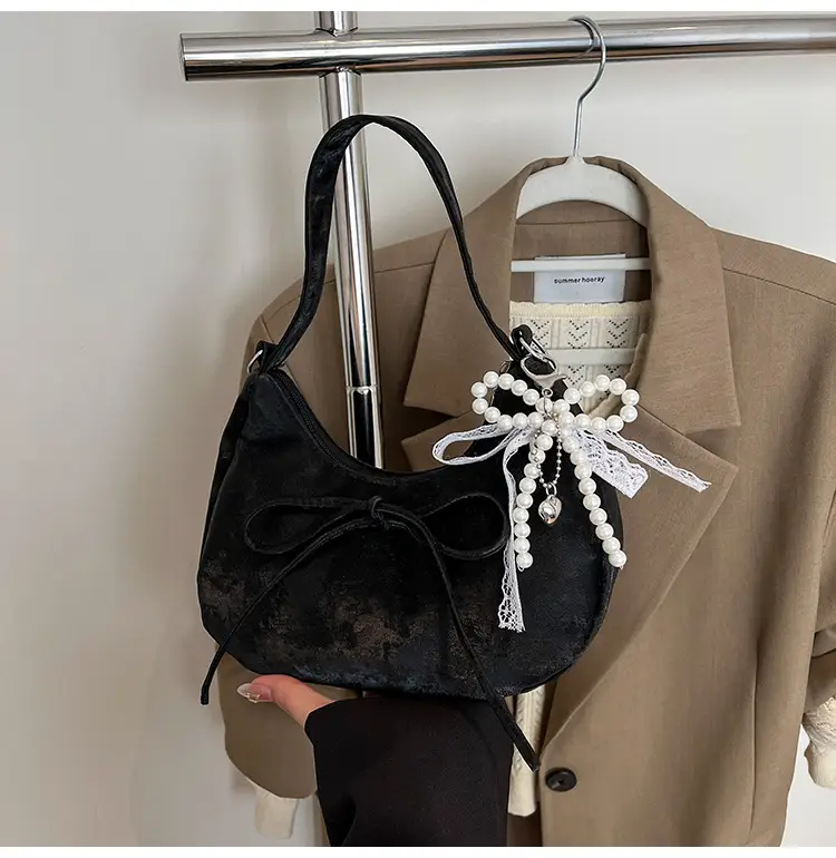Pink Bow Shoulder Bag for Women Commute 2025 - Image 4
