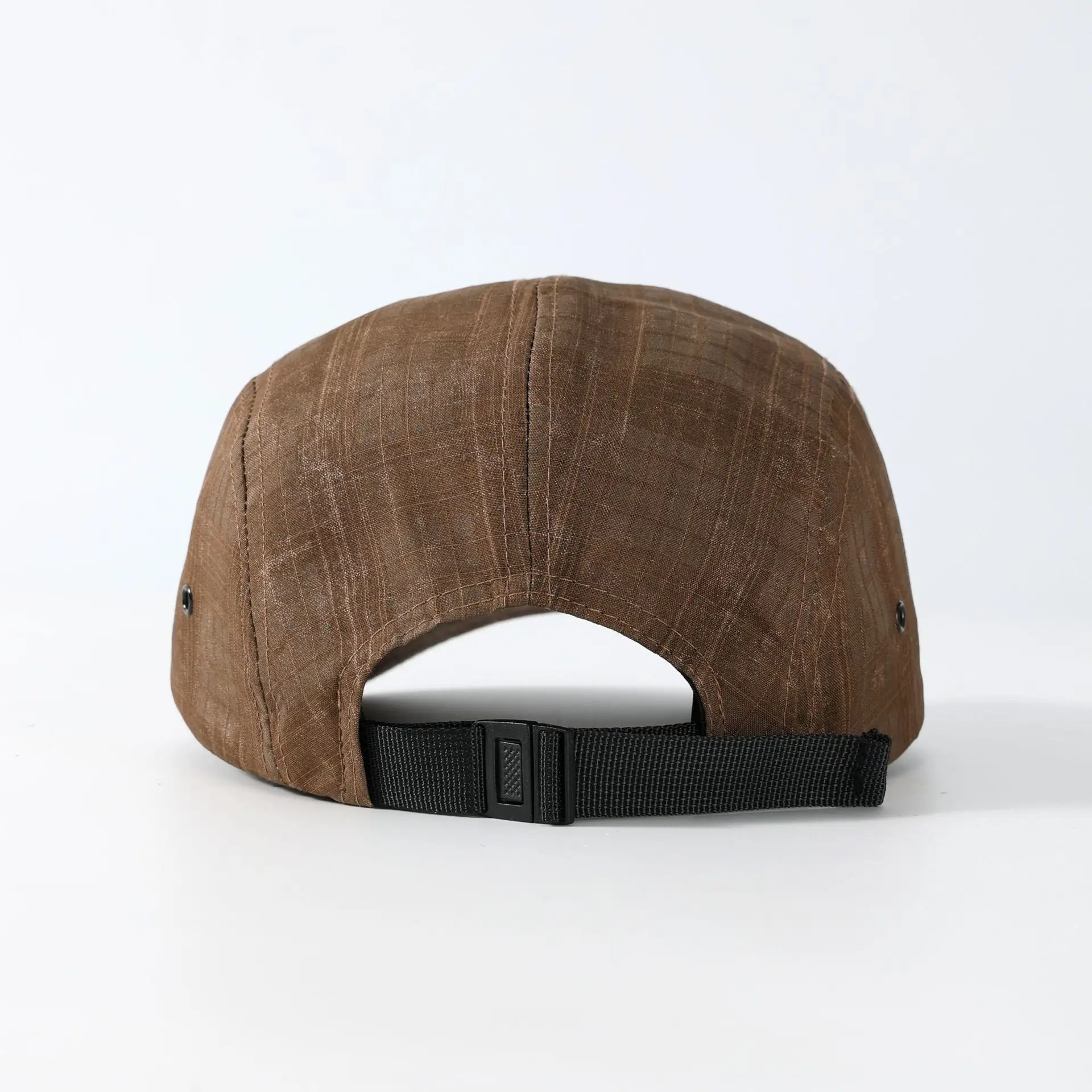 Gray Knitted Baseball Cap with Triangle Logo for Men Women - Image 7