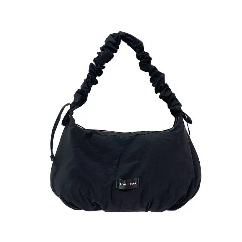 Red Pleated Women's Shoulder Bag 2025 Casual Large Capacity — feature 32