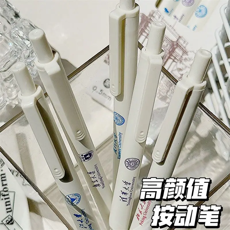 Famous school brush pen high color value ST quick-drying gel pen carbon black pen student inspirational exam press brush pen