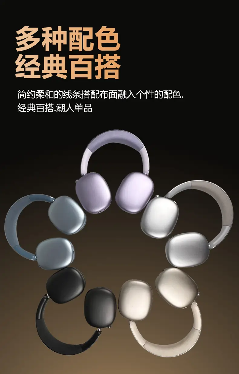 2026 Black Over-Ear Noise Cancelling Headphones Bluetooth — feature 15