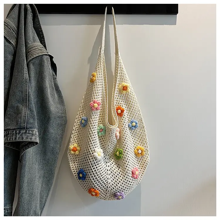 Handwoven Flower Bag for Women Small Fresh Casual Shoulder Bag — feature 29