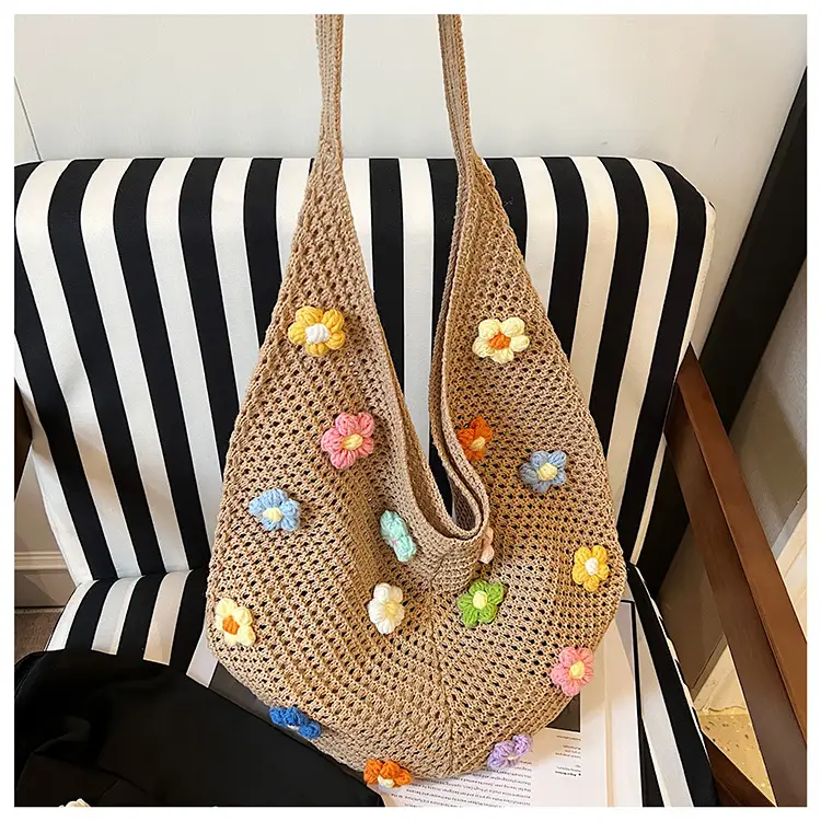 Handwoven Flower Bag for Women Small Fresh Casual Shoulder Bag — feature 33
