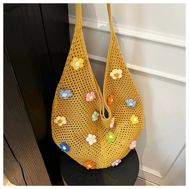 Handwoven Flower Bag for Women Small Fresh Casual Shoulder Bag — feature 38