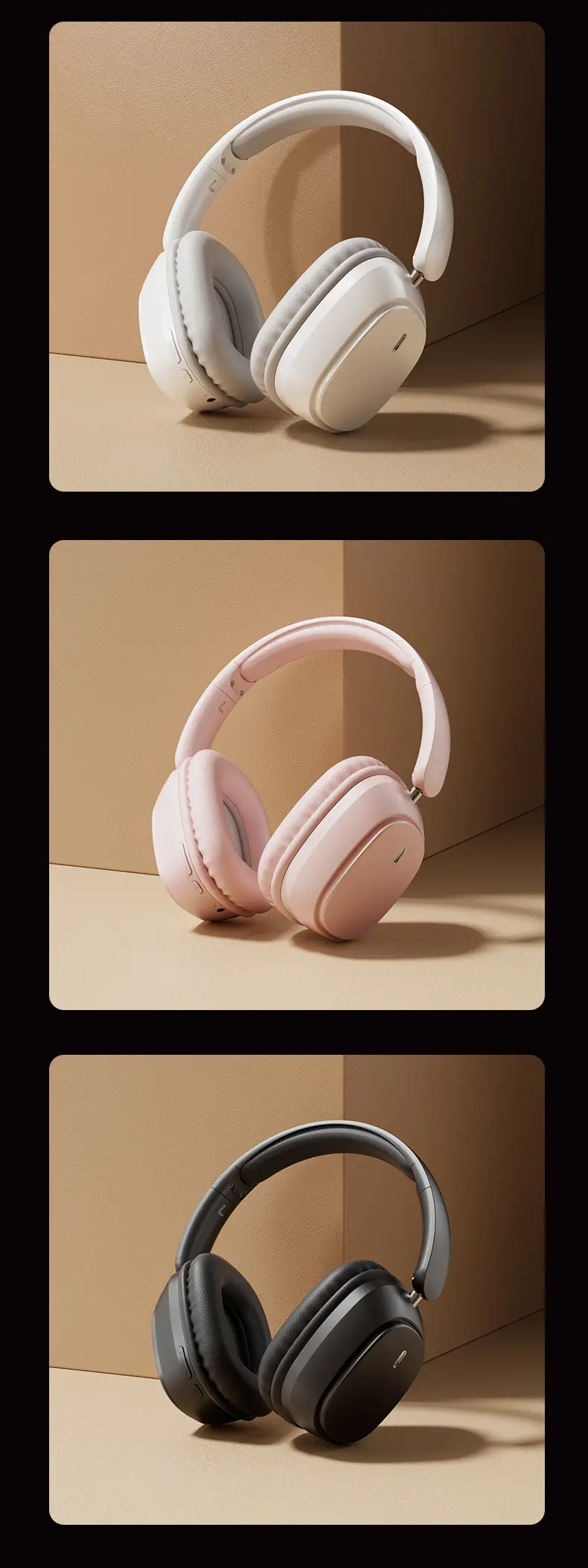 Pink Bluetooth Headset for Laptops, Long Lasting, Wireless — feature 21
