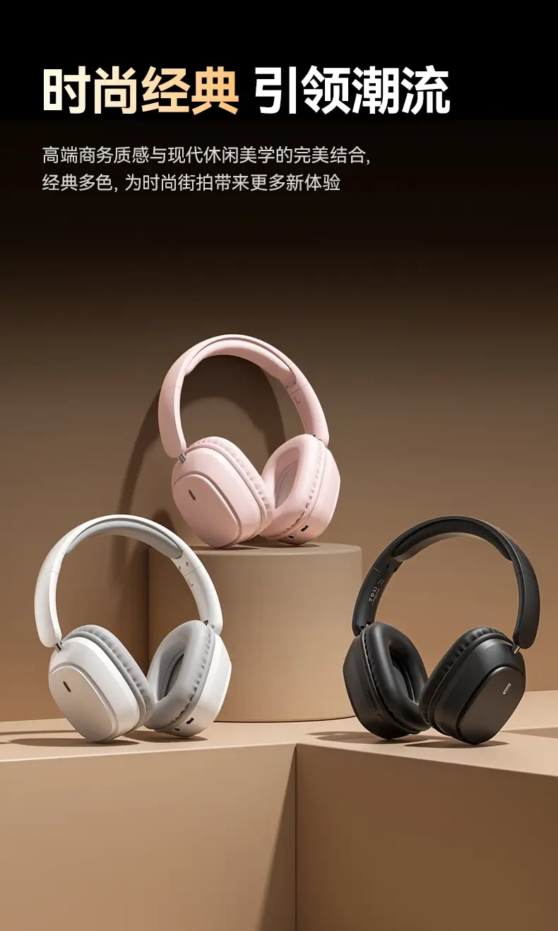 Pink Bluetooth Headset for Laptops, Long Lasting, Wireless — feature 9