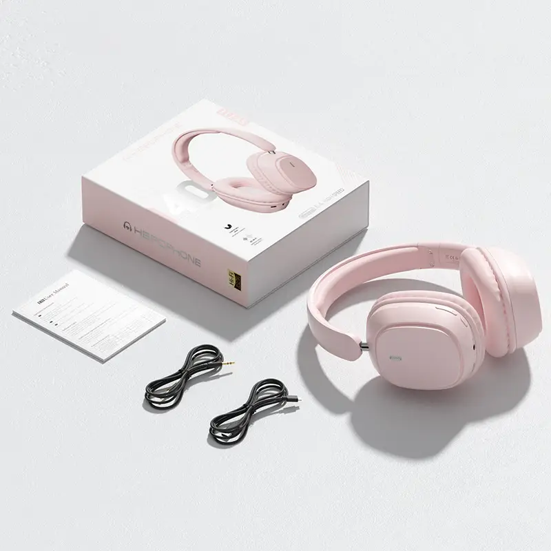Pink Bluetooth Headset for Laptops, Long Lasting, Wireless - Image 3
