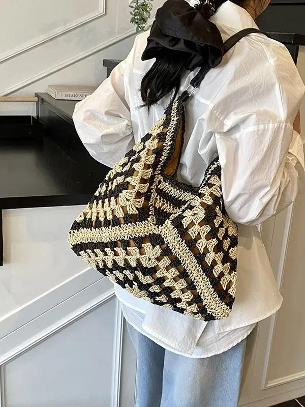 Cross-Border Woven Straw Bag Women Large Capacity 2025 - Image 5
