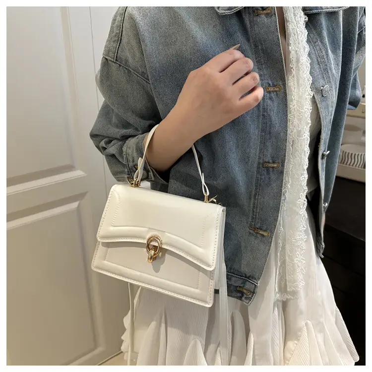 Women's Cream Leather Shoulder Crossbody Bag 2025 — feature 22