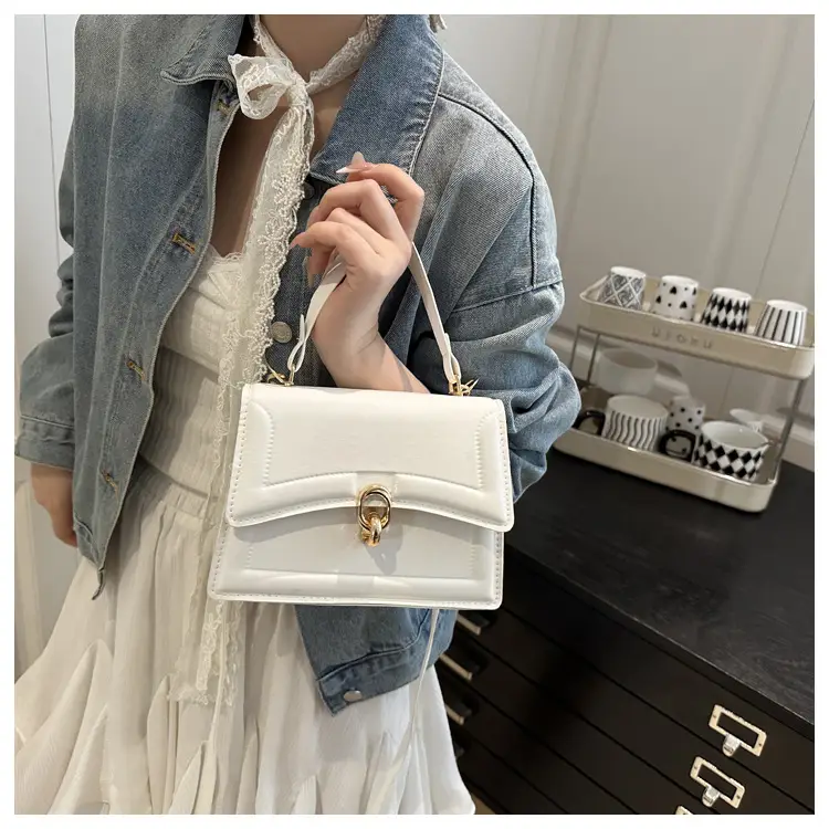 Women's Cream Leather Shoulder Crossbody Bag 2025 — feature 23