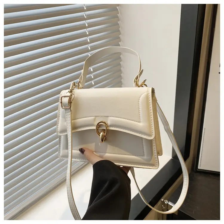 Women's Cream Leather Shoulder Crossbody Bag 2025 — feature 29