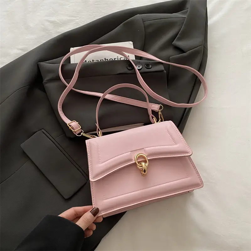 Women's Cream Leather Shoulder Crossbody Bag 2025 - Image 3
