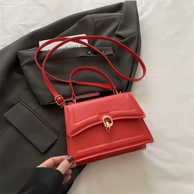 Women's Cream Leather Shoulder Crossbody Bag 2025 - Image 4
